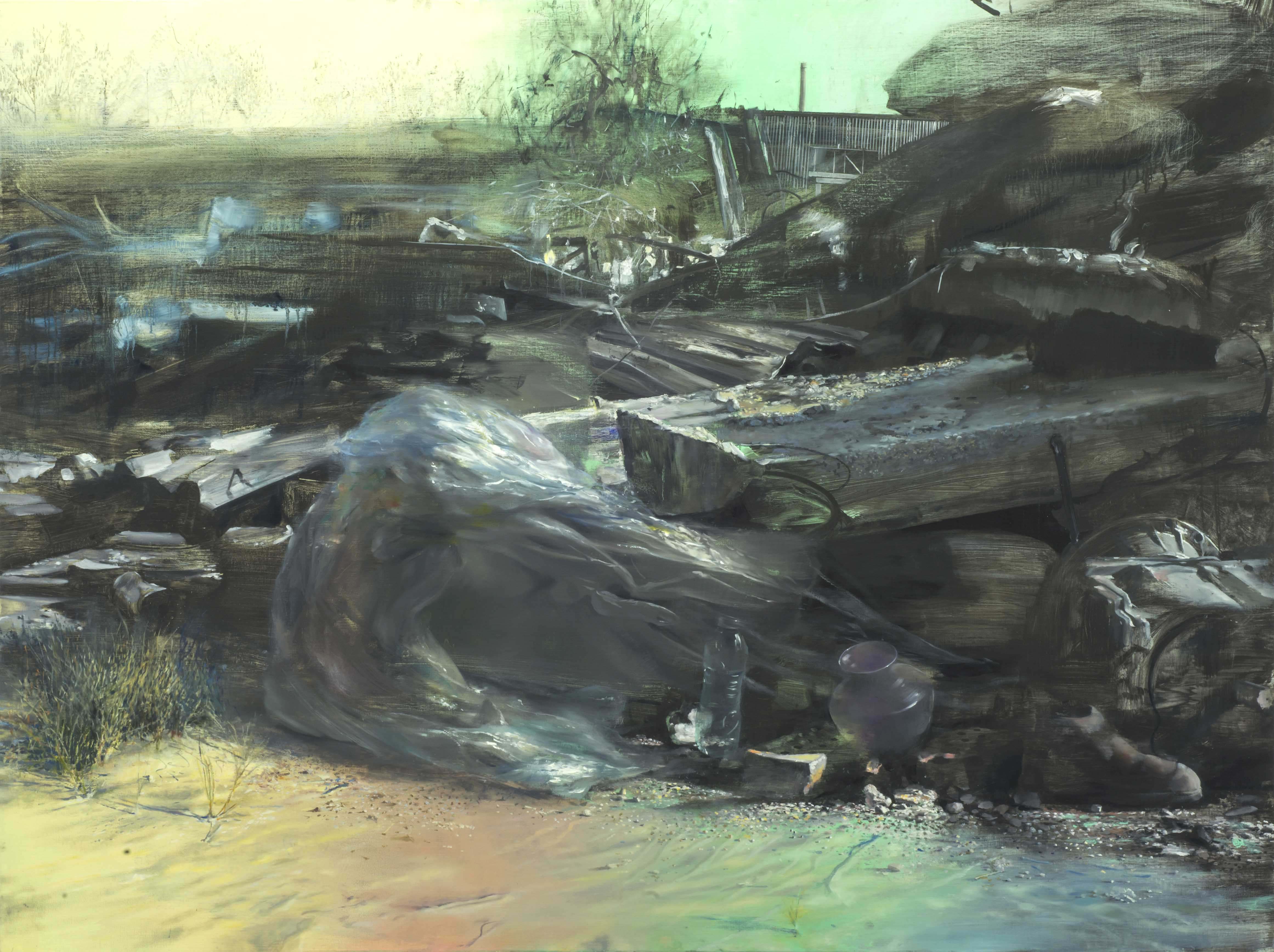 Landscape with plastic, 2018